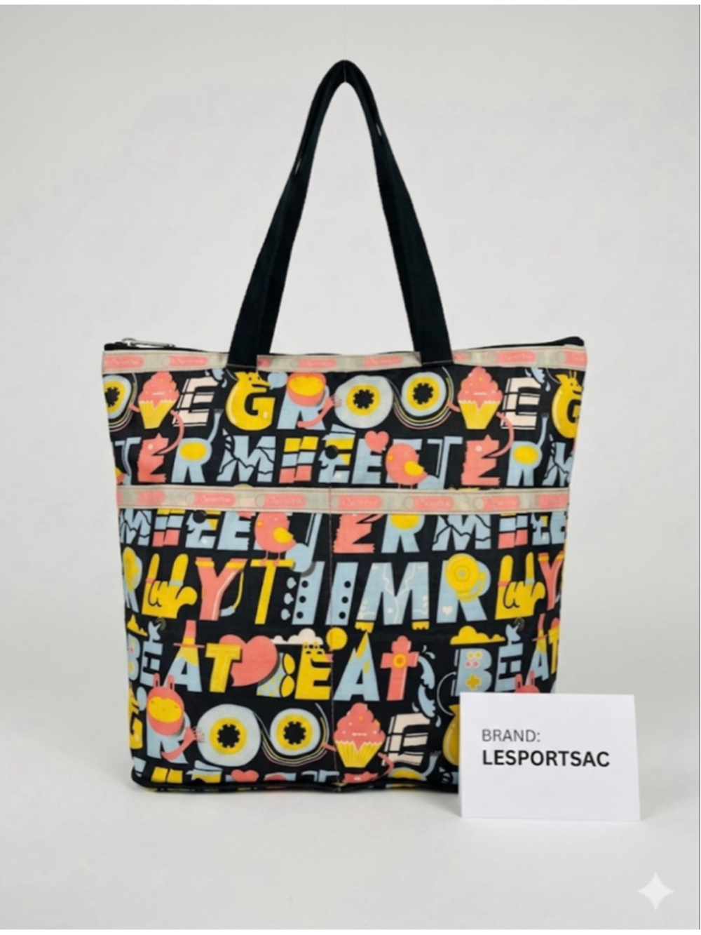 LeSportsac Tote Bag Black Multi-color
